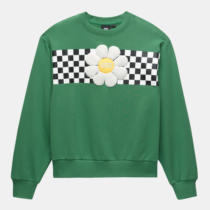 Vans Women's Floral Sweatshirt Green image number 0