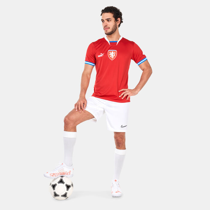 PUMA Men's Czech Republic Home Official Jersey Red PUMA Men's Czech Republic Home Official Jersey Red image number 2