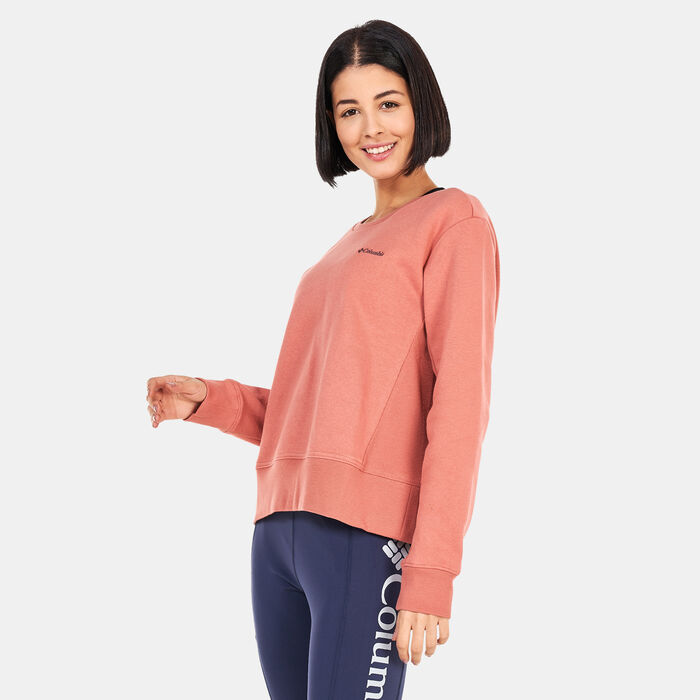 Columbia Women's Columbia Lodge™ Crew IV Sweatshirt Red Columbia Women's Columbia Lodge™ Crew IV Sweatshirt Red image number 0