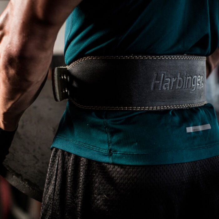 Harbinger Padded Leather Belt Black image number 5