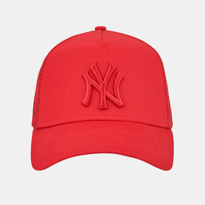 New Era Men's New York Yankees Tonal Mesh A-Frame Trucker Cap Red