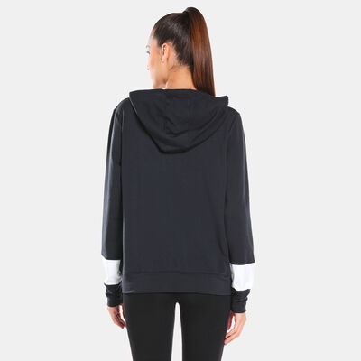 Under Armour Women's UA Rival Terry Colorblock Full-Zip Hoodie Black