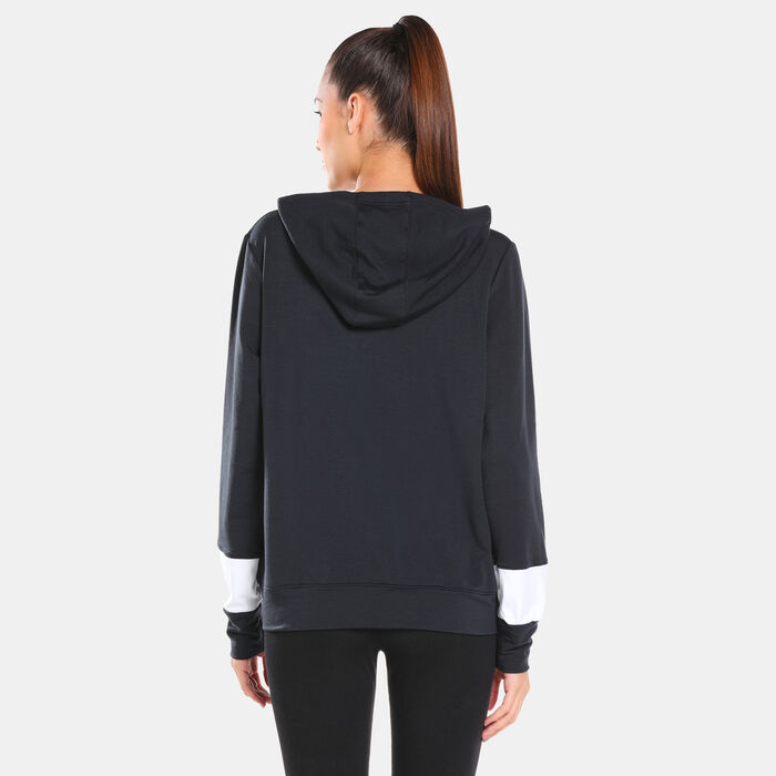 Under Armour Women's UA Rival Terry Colorblock Full-Zip Hoodie Black Under Armour Women's UA Rival Terry Colorblock Full-Zip Hoodie Black image number 1