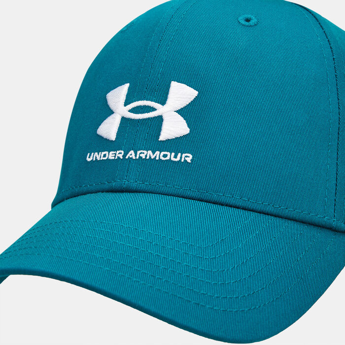 Under Armour Mens Branded Adjustable Cap Green image number 2