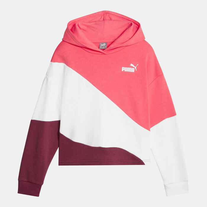 PUMA Kids' Power Cat Hoodie (Older Kids) Pink PUMA Kids' Power Cat Hoodie (Older Kids) Pink image number 0