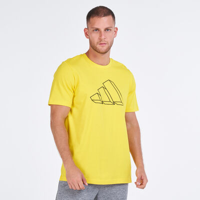 adidas Men's Sportswear Graphic T-Shirt yellow