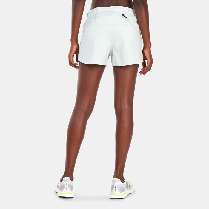 adidas Women's Run Fast Running Shorts Green image number 1