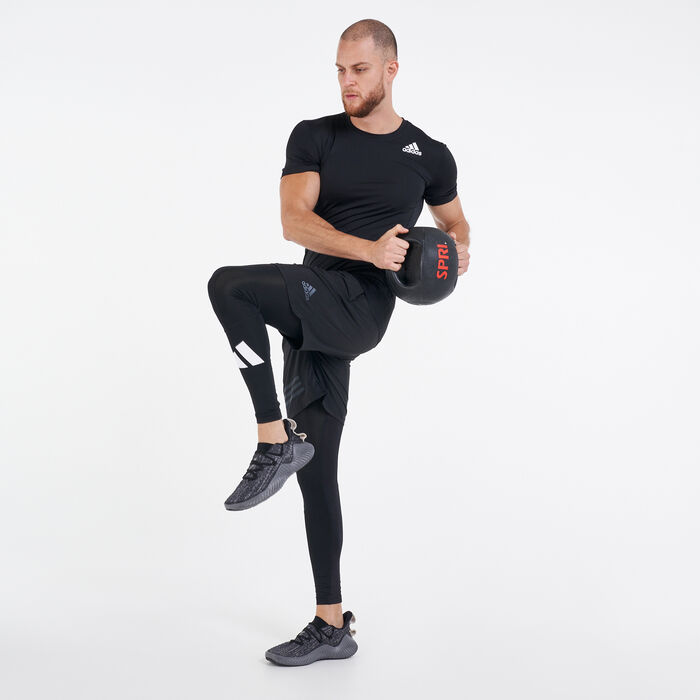 adidas Men's Techfit Tights Black image number 2