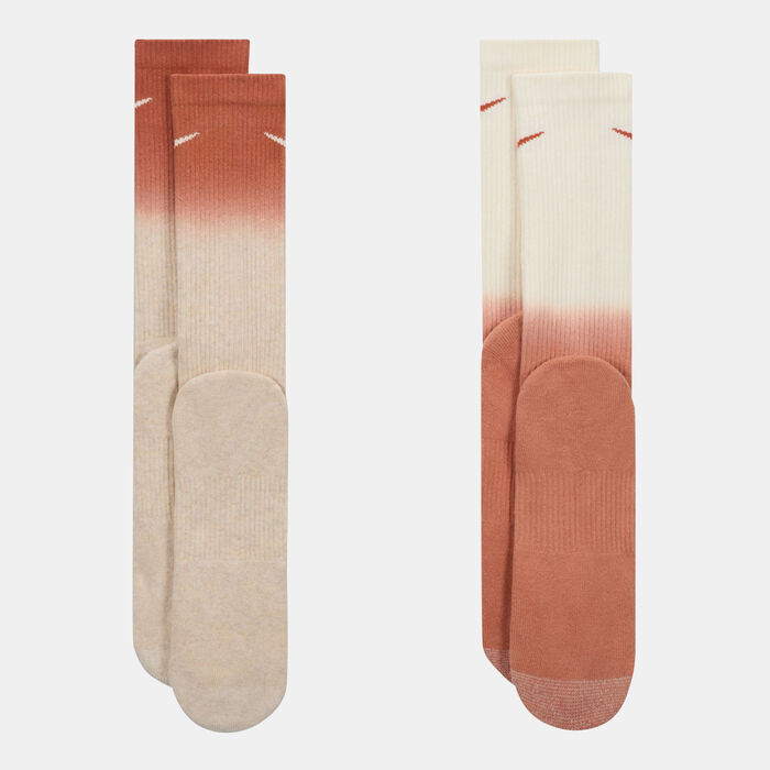 Nike Everyday Plus Cushioned Crew Socks (2 Pairs) Ivory Nike Everyday Plus Cushioned Crew Socks (2 Pairs) Ivory image number 2