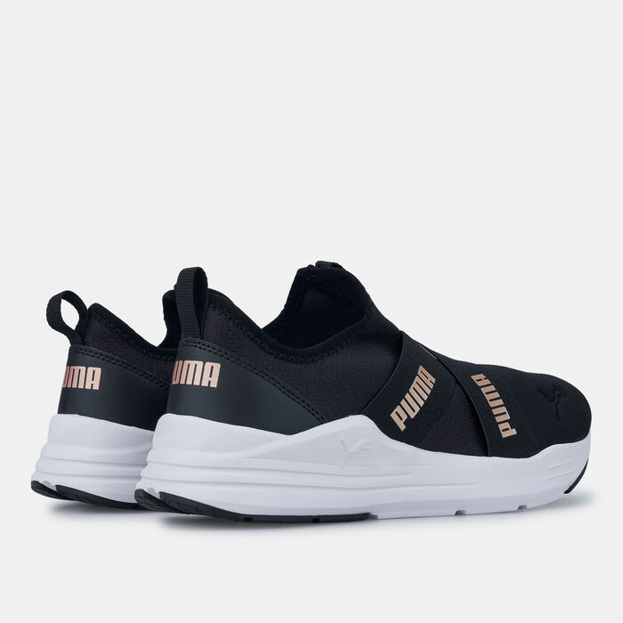 PUMA Women's Wired Run Metallics Slip-On Shoe Black PUMA Women's Wired Run Metallics Slip-On Shoe Black image number 2