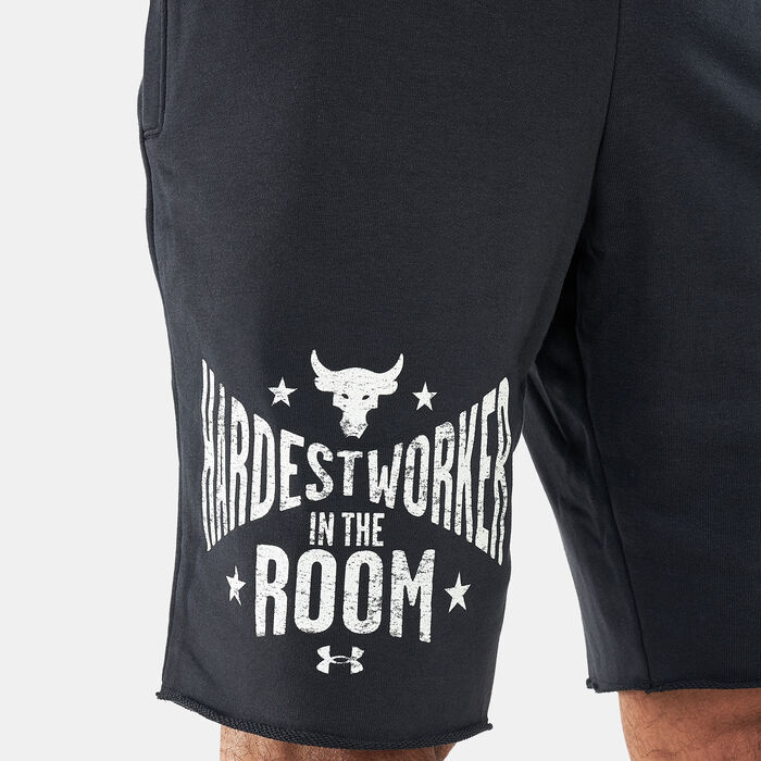 Under Armour Men's UA Project Rock Terry Shorts Black Under Armour Men's UA Project Rock Terry Shorts Black image number 3