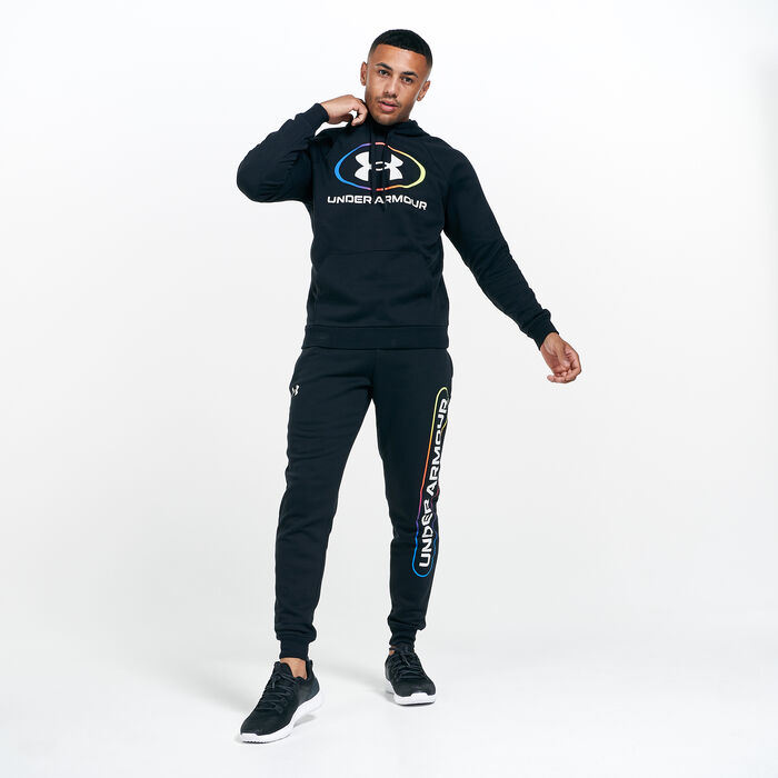 Under Armour Men's Rival Fleece Lockertag Hoodie Black image number 2