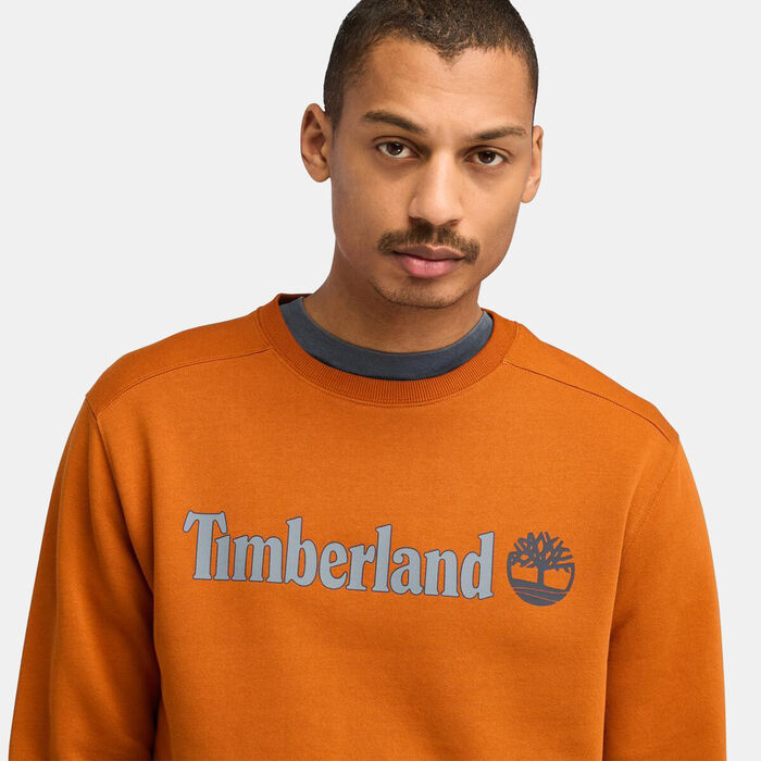 Timberland Men's Kennebec River Logo Sweatshirt Orange image number 3
