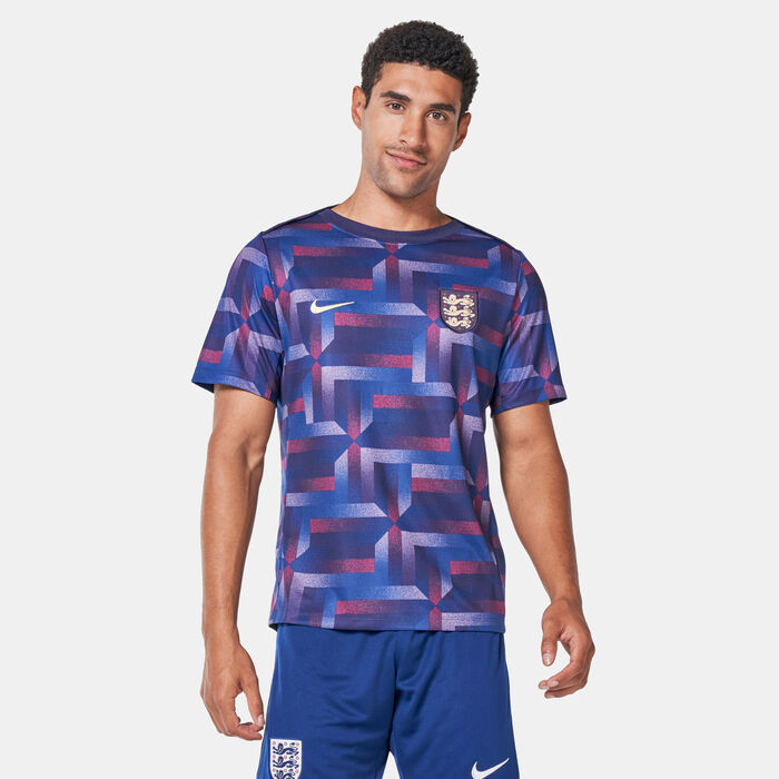Nike Men's England Academy Pro Dri-FIT Pre-Match Football Top Blue Nike Men's England Academy Pro Dri-FIT Pre-Match Football Top Blue image number 0
