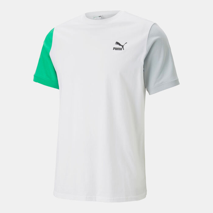 PUMA Men's Classics Block T-Shirt White PUMA Men's Classics Block T-Shirt White image number 0