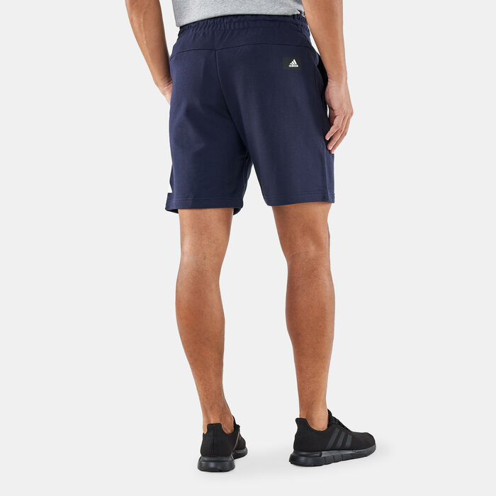 adidas Men's Future Icons Three Bar Shorts Blue adidas Men's Future Icons Three Bar Shorts Blue image number 1