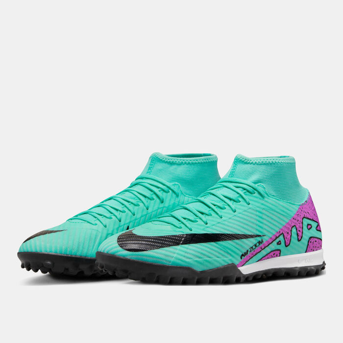 Nike Men's Mercurial Superfly 9 Academy Turf Ground Football Shoes Green image number 1