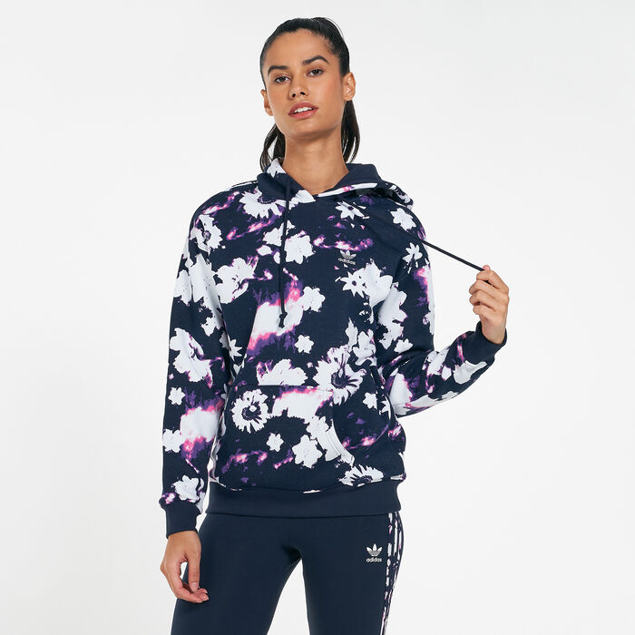 adidas Originals Women's Allover Print Hoodie Multi adidas Originals Women's Allover Print Hoodie Multi image number 0
