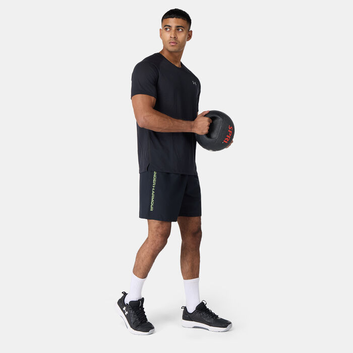 Under Armour Men's Tech Woven Wordmark Training Shorts Black image number 2