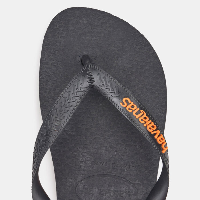 Havaianas Men's Top Logo Filete Flip Flops Black image number 2