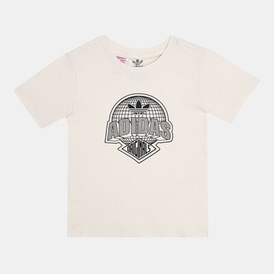 adidas Originals Kids' Graphic T-Shirt Beige