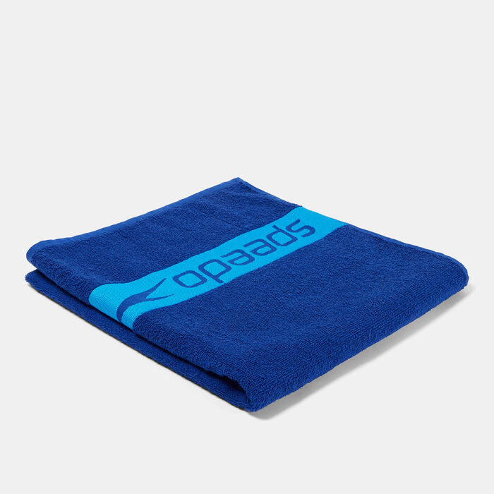 Speedo Border Towel Blue image number 1