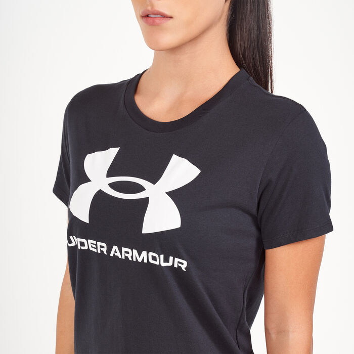 Under Armour Women's Sportstyle Graphic T-Shirt Black Under Armour Women's Sportstyle Graphic T-Shirt Black image number 3