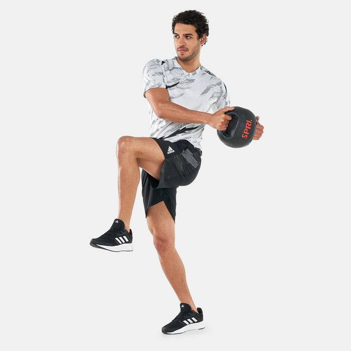 adidas Men's All Over Print Shorts Black image number 2