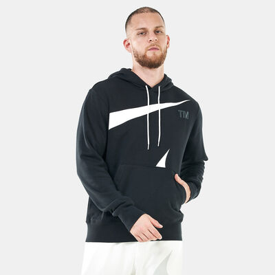 Nike Men's Sportswear Swoosh Pullover Semi-Brushed Back Hoodie Black