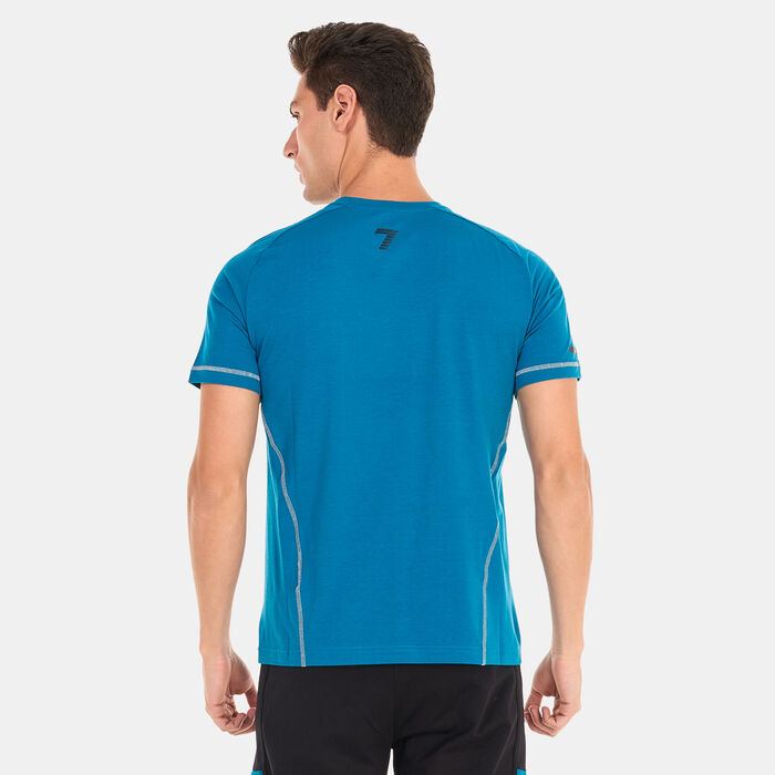 EA7 Emporio Armani Men's Natural Ventus7 T-Shirt Blue EA7 Emporio Armani Men's Natural Ventus7 T-Shirt Blue image number 1