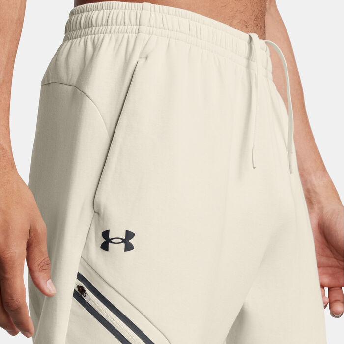 Under Armour Men's Unstoppable Fleece Joggers White Under Armour Men's Unstoppable Fleece Joggers White image number 3