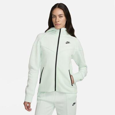 Nike Women's Sportswear Tech Fleece Windrunner Full-Zip Hoodie Green