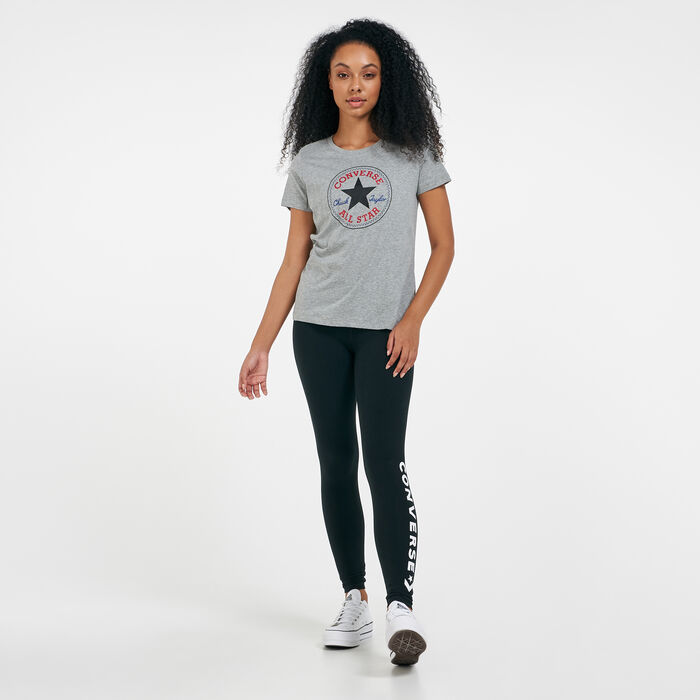 Converse Women's Chuck Patch Nova T-Shirt Grey Converse Women's Chuck Patch Nova T-Shirt Grey image number 2