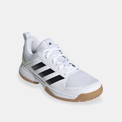 adidas Kids' Ligra 7 Indoor Court Shoes White