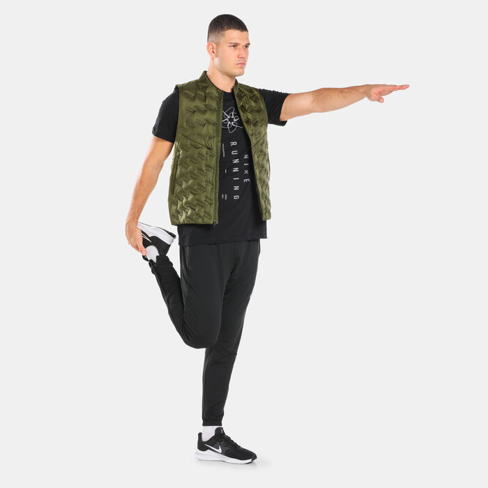 Nike Men's Therma-FIT ADV Repel Down-Fill Running Vest Green Nike Men's Therma-FIT ADV Repel Down-Fill Running Vest Green image number 2