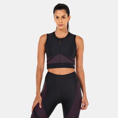 PUMA Women's Eversculpt Fitted Training Tank Top Black PUMA Women's Eversculpt Fitted Training Tank Top Black