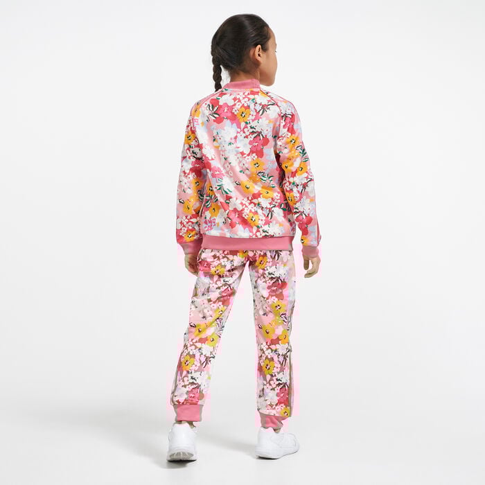 adidas Originals Kids' HER Studio London Floral SST Tracksuit Set Pink adidas Originals Kids' HER Studio London Floral SST Tracksuit Set Pink image number 1
