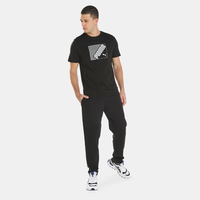 PUMA Men's Flock T-Shirt Black PUMA Men's Flock T-Shirt Black image number 2