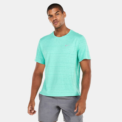 Nike Men's Dri-FIT Miler T-Shirt Green Nike Men's Dri-FIT Miler T-Shirt Green