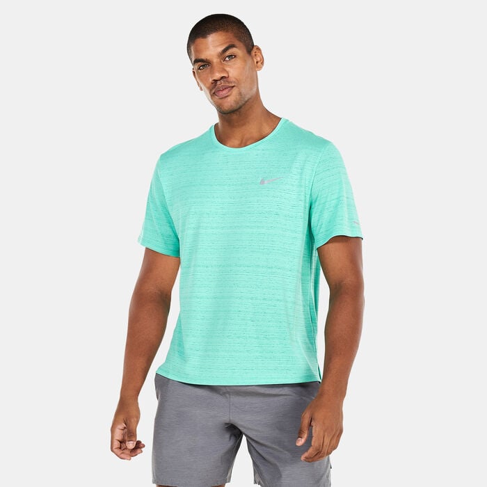 Nike Men's Dri-FIT Miler T-Shirt Green Nike Men's Dri-FIT Miler T-Shirt Green image number 0