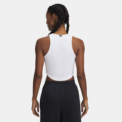 Under Armour Women's Rival Rib Tank Top White