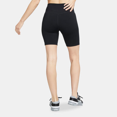 Nike Women's One Leak Protection: Period Mid-Rise Biker Shorts Black