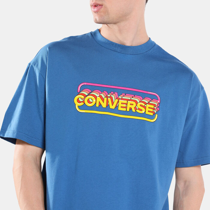 Converse Men's Retro Gamer T-Shirt Blue Converse Men's Retro Gamer T-Shirt Blue image number 3