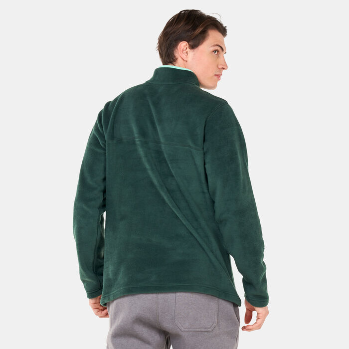 Columbia Men's Steens Mountain™ Half Snap Fleece Sweatshirt Green Columbia Men's Steens Mountain™ Half Snap Fleece Sweatshirt Green image number 1