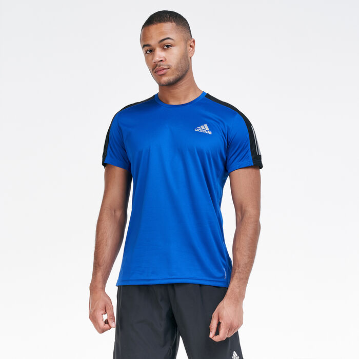 adidas Men's Own the Run T-Shirt Blue adidas Men's Own the Run T-Shirt Blue image number 0