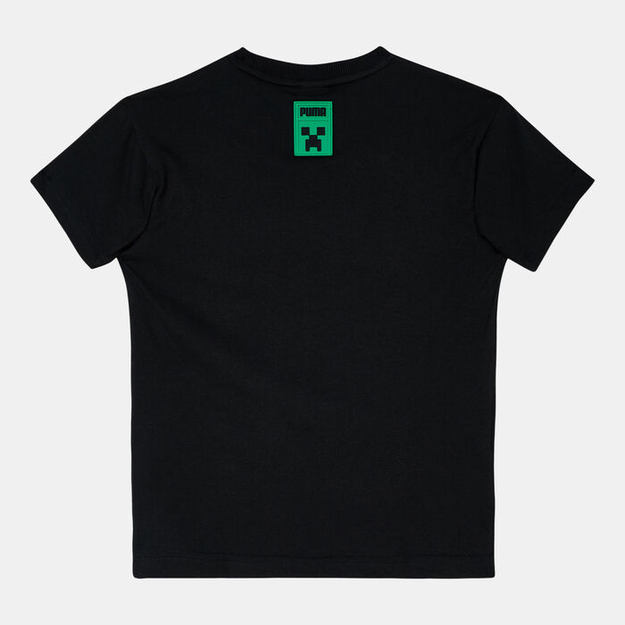 PUMA Kids' x Minecraft Relaxed T-Shirt Black PUMA Kids' x Minecraft Relaxed T-Shirt Black image number 1