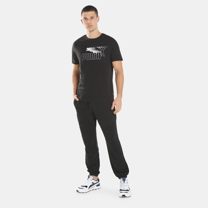 PUMA Men's No. 1 Logo Graphic T-Shirt Black PUMA Men's No. 1 Logo Graphic T-Shirt Black image number 2