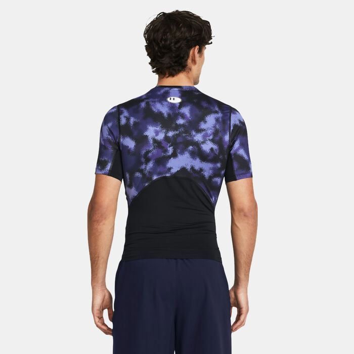 Under Armour Men's HeatGear Graphic Printed Training T-Shirt Purple Under Armour Men's HeatGear Graphic Printed Training T-Shirt Purple image number 1
