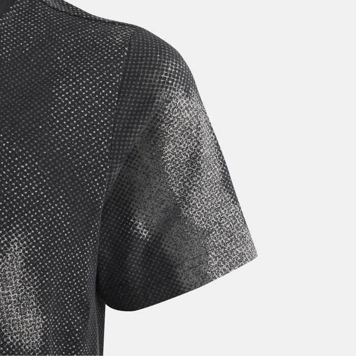 adidas Kids' Future Icons Allover Print T-Shirt Black adidas Kids' Future Icons Allover Print T-Shirt Black image number 3