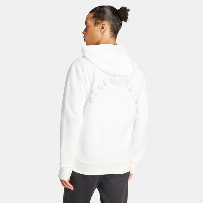 adidas Men's Real Madrid Anthem Jacket White image number 1